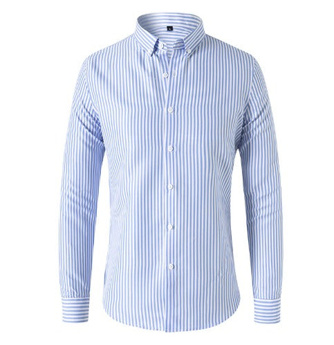 Rocco - Chemise Rayée Manches Longues Slim Fit Chic Homme