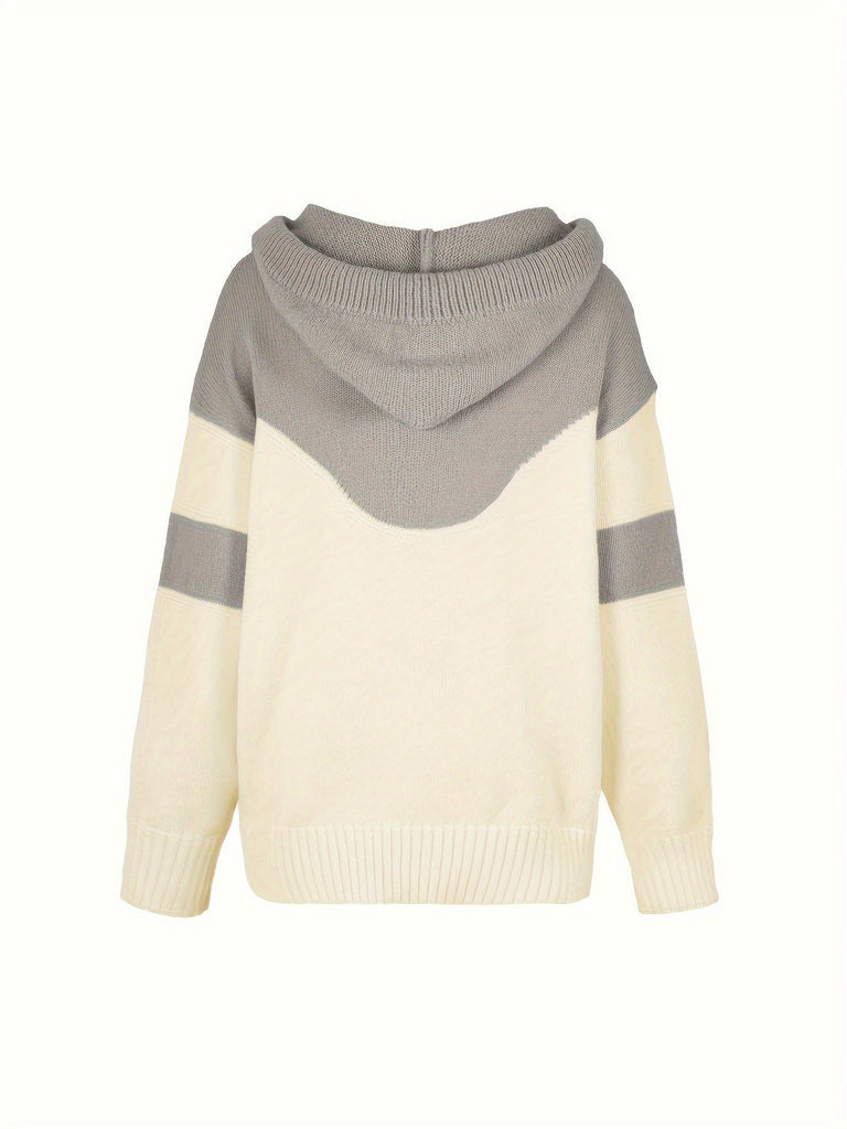 Valentine – Pull à capuche femme avec blocs de couleurs, style moderne et confort