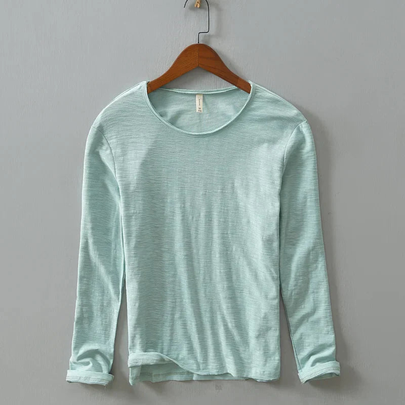 Jef - T-shirt en coton à manches longues - Décontracté - Hommes-2