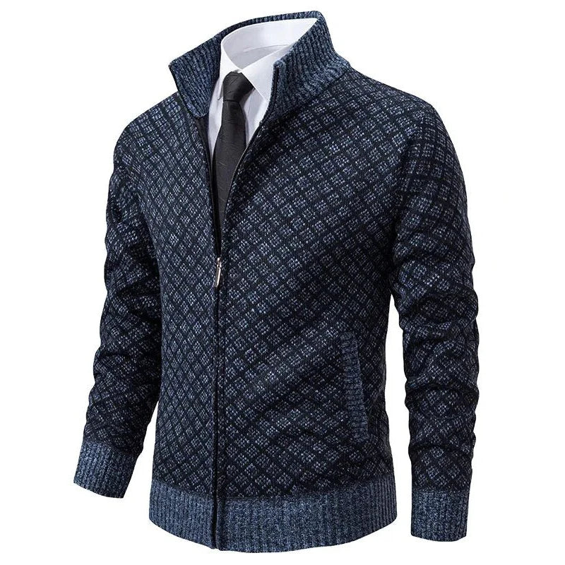 Patrick - Cardigan Raffiné Jacquard Zippé