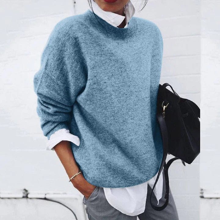 Charlotte - Pull Élégant Oversize Col Montant