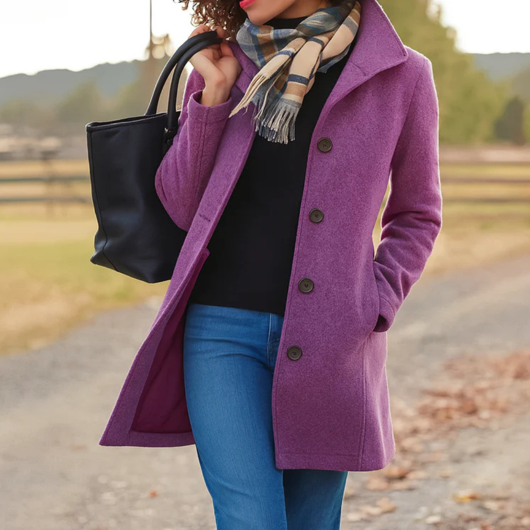 Estelle | Manteau Élégant Court Classique