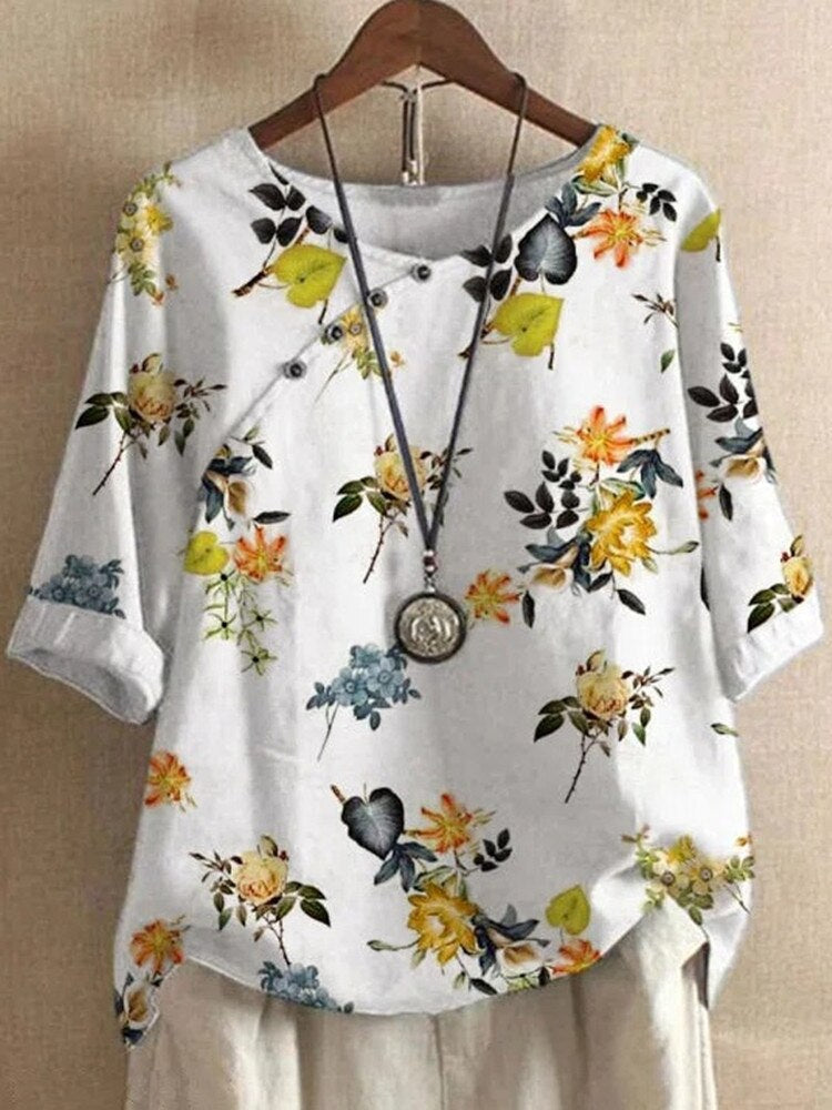 Image variante pour Lotte - Chemise imprimée - Imprimé floral et confortable - Femmes-6