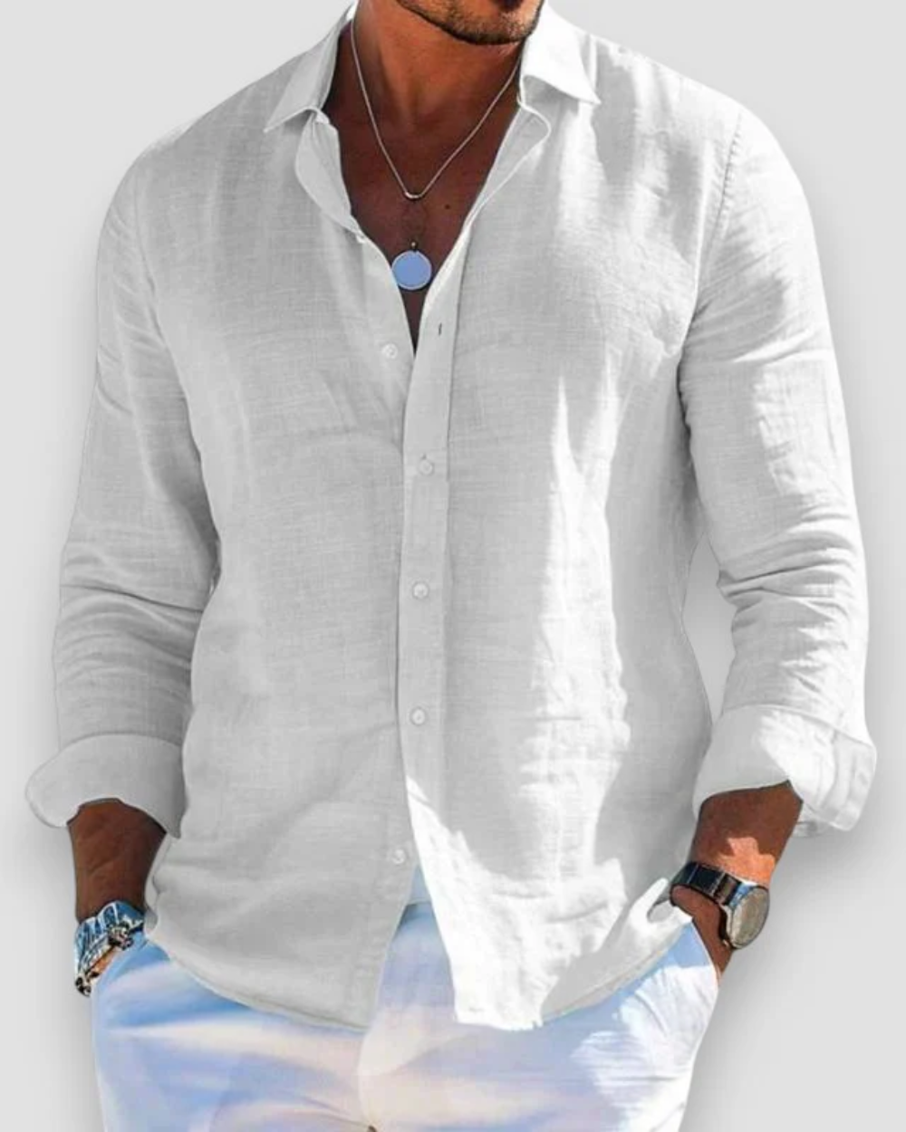 Léo - Chemise Lin d’Été Légère