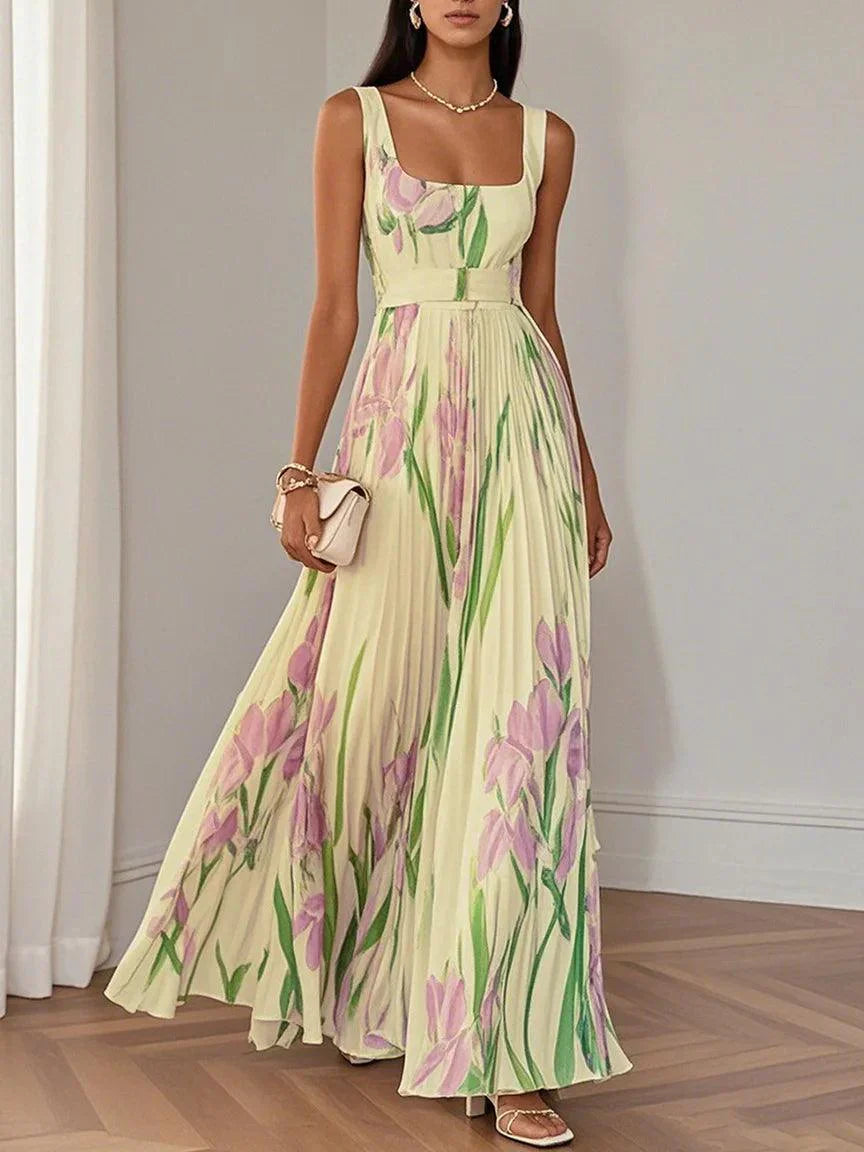 Margaux - Robe Longue Femme Fleurie Élégante