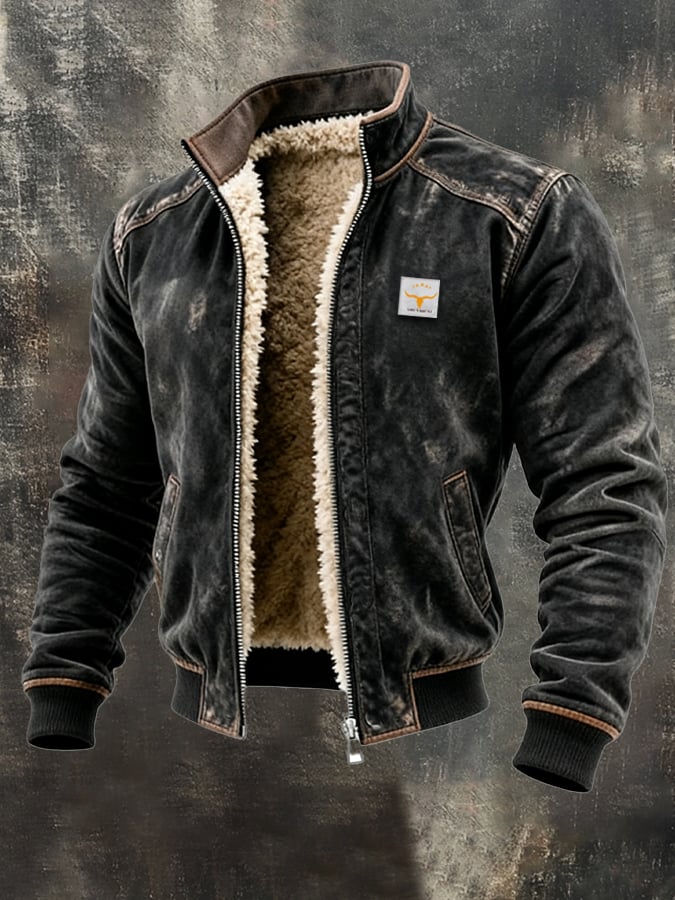 Thierry - Veste Intemporelle Aviateur Doublée Sherpa