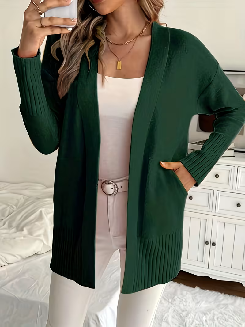 Caroline - Cardigan Élégant Oversize Long Ouvert