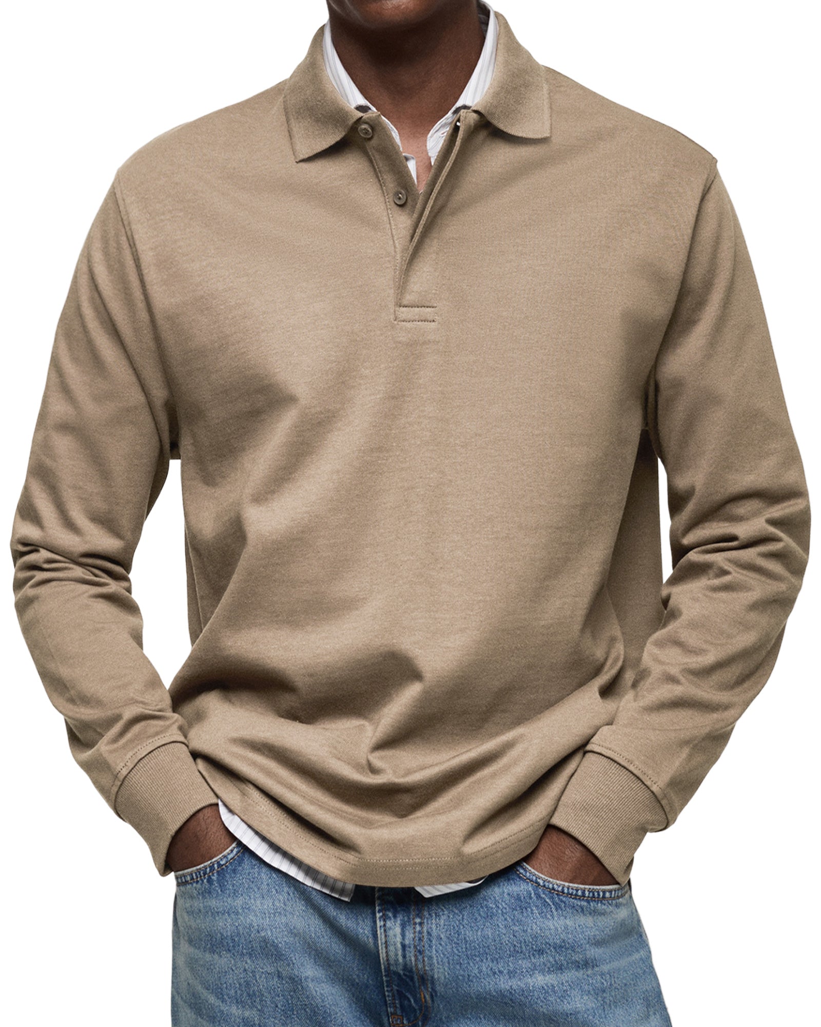Maxime - Polo Luxe Manches Longues Homme