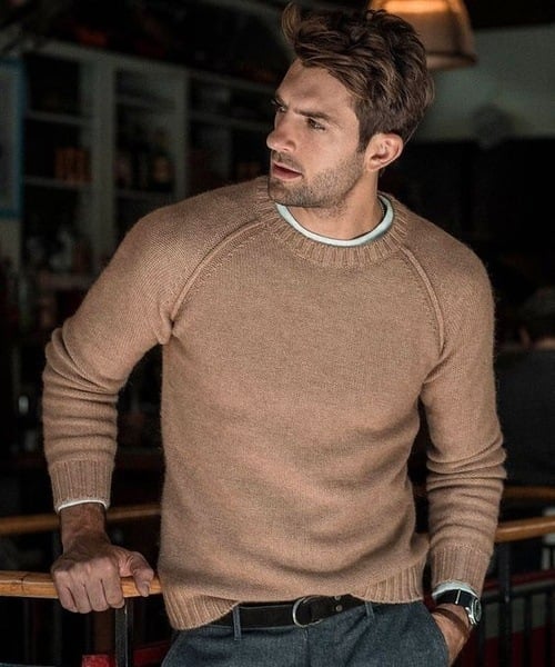 Pierre - Pull Décontracté en Tricot Doux Hommes