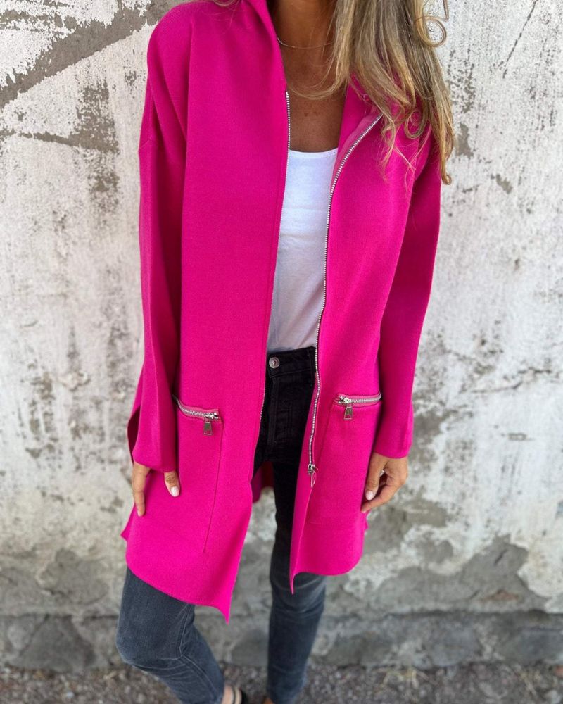 Florence - Cardigan Chic Oversize Zippé