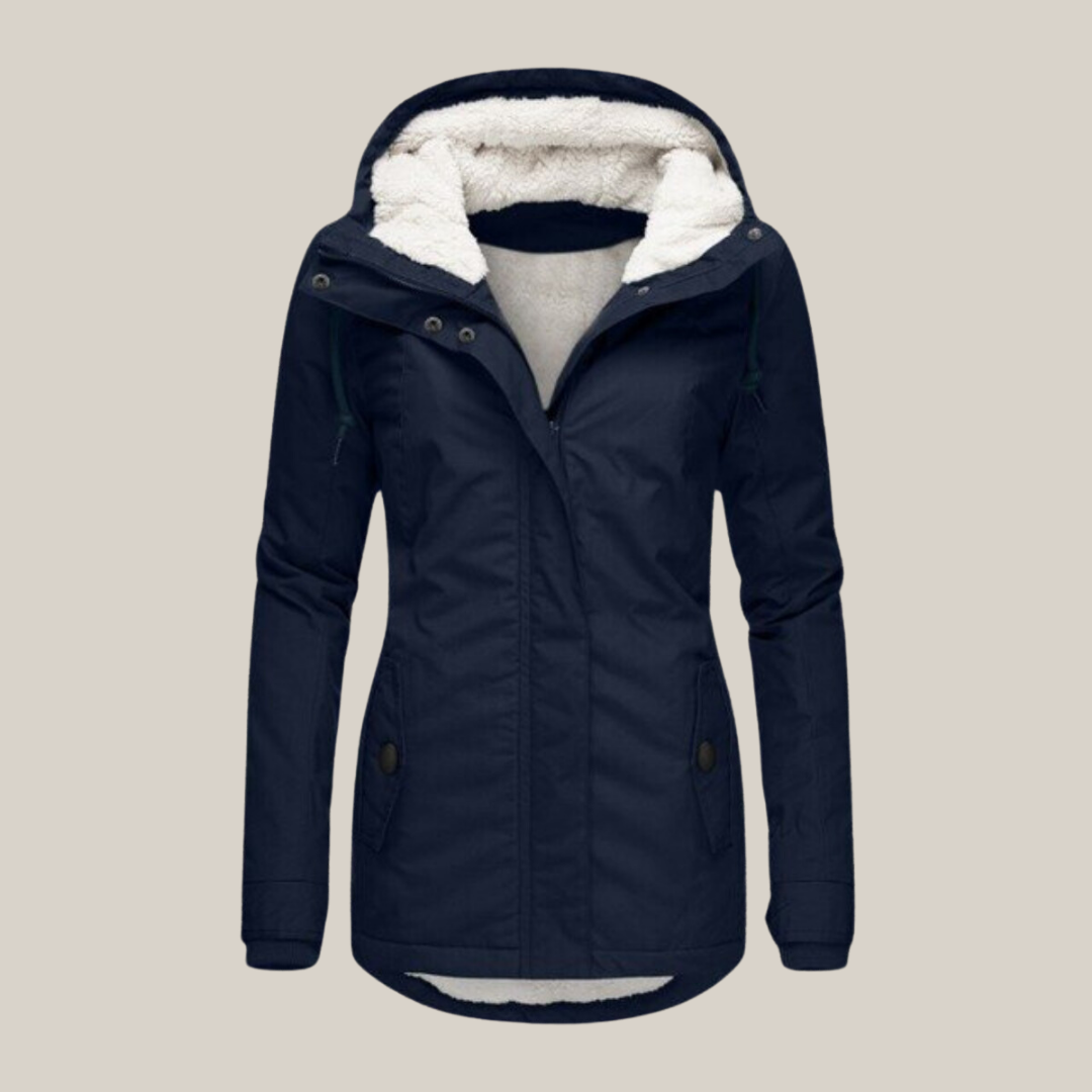 Camille - Parka Élégante Doublée Capuche