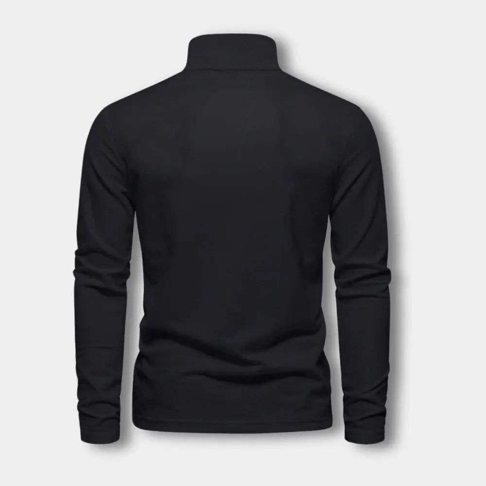 Hugo - Polo Manches Longues Col Contrasté Chic Homme