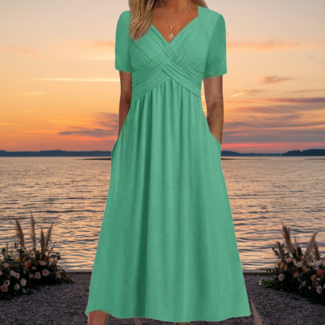 Robe Midi Femme Élégante - Camille