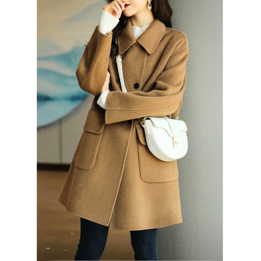 Céline | Manteau Élégant Court Cintré