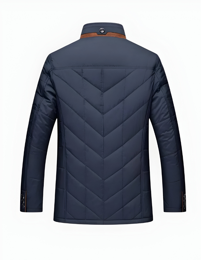 Nicolas - Veste Élégante Matelassée Col Fourrure