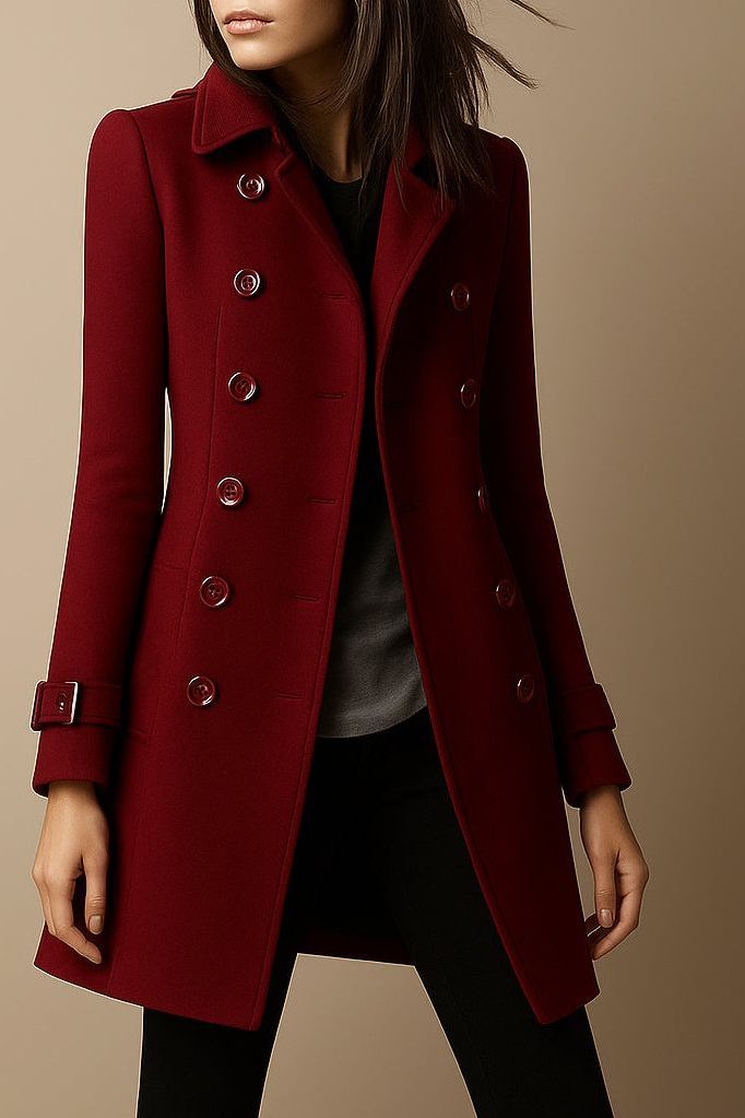 Léa | Manteau Élégant Cintré Classique