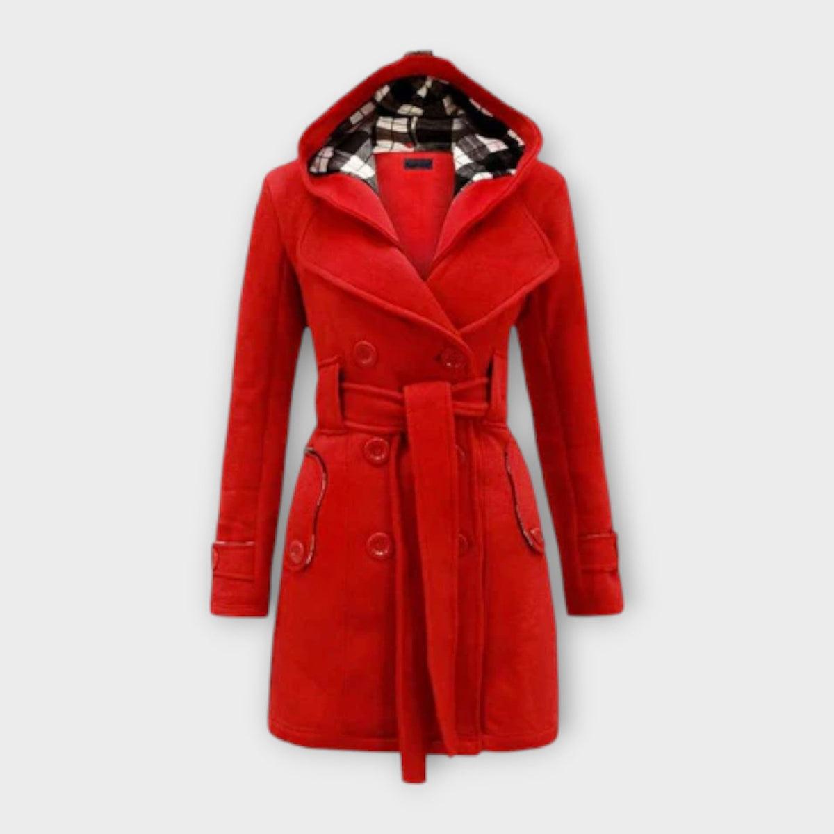 Priya | Manteau Élégant Chaud Ceinturé