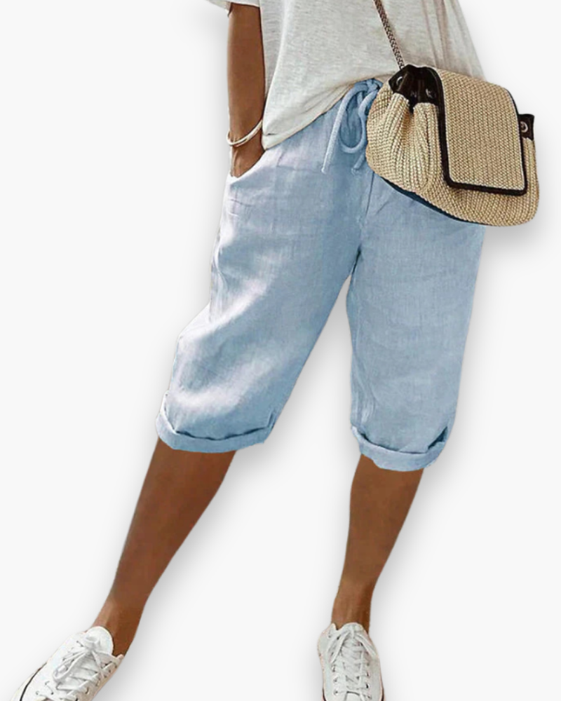 Pantalon confortable des femmes à la longueur | Pantalon d'été pour femmes-3