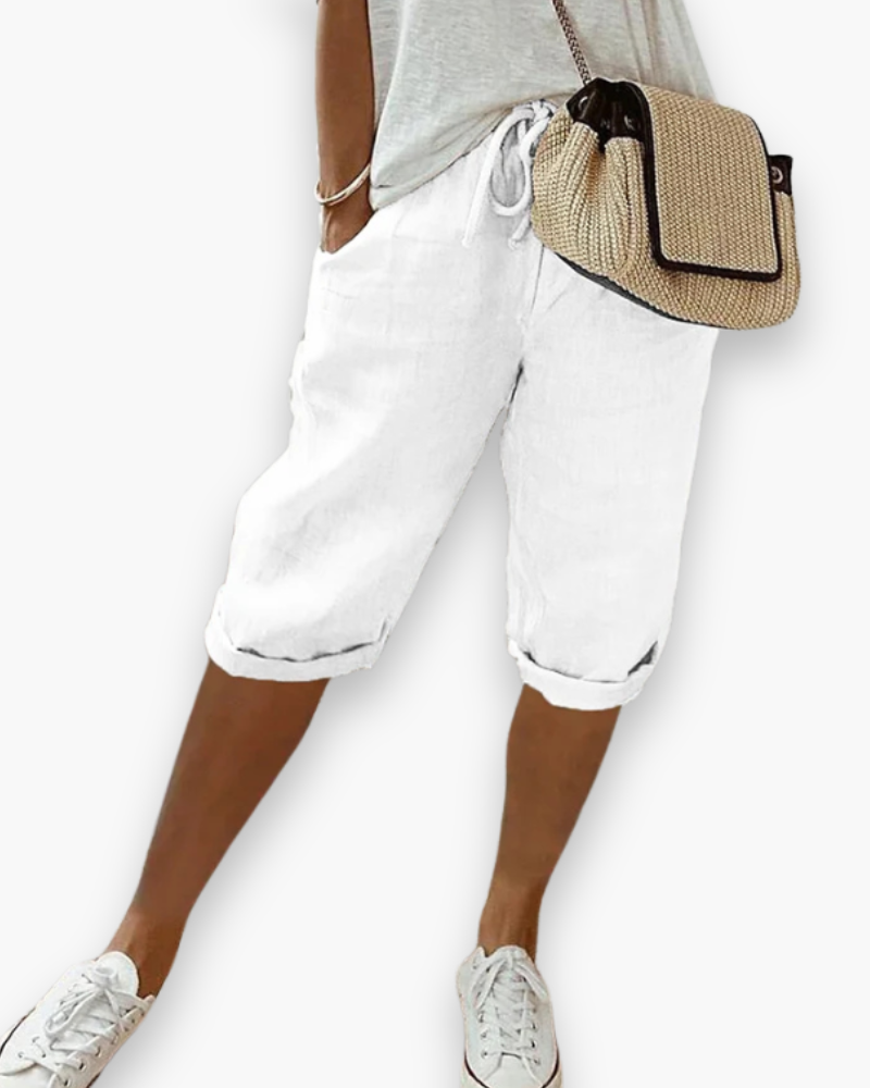 Pantalon confortable des femmes à la longueur | Pantalon d'été pour femmes-5