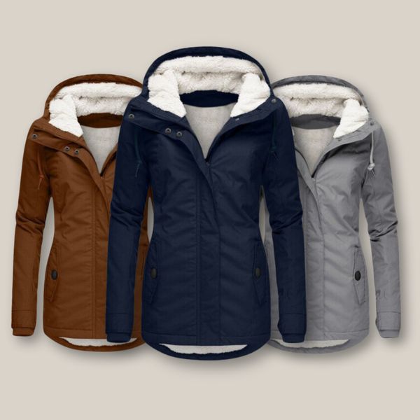 Camille - Parka Élégante Doublée Capuche