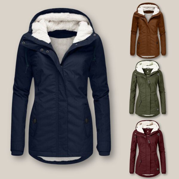 Camille - Parka Élégante Doublée Capuche