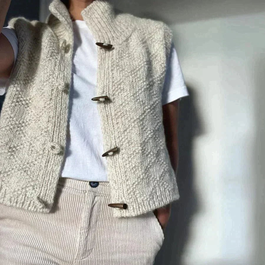 Odille - Gilet femme tricoté chic