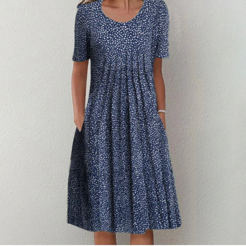 Chloé - Robe Évasée Fleurie Décontractée Femme