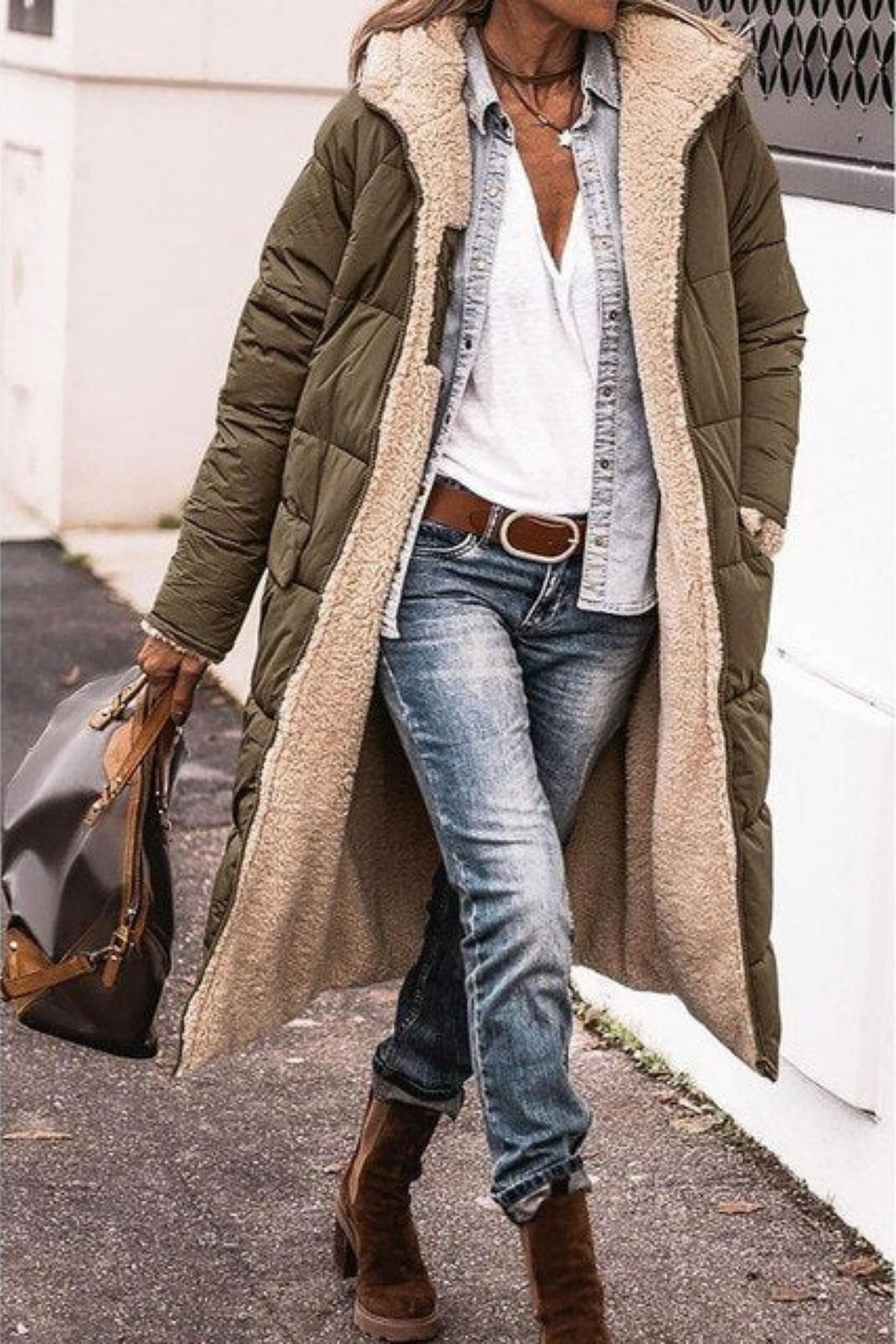 Virginie | Doudoune Chic Teddy Réversible