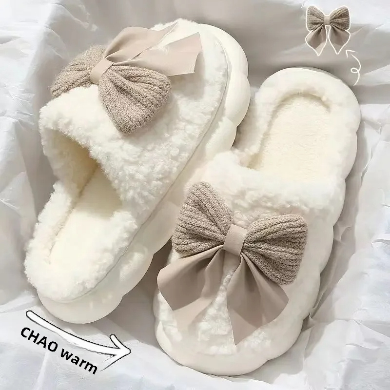 Marie – Chaussons confortables avec imprimé laine pour plus de style