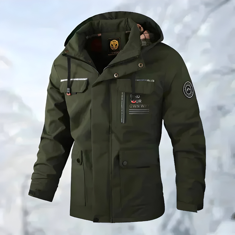 Julien - Parka Moderne Multipoches à Capuche