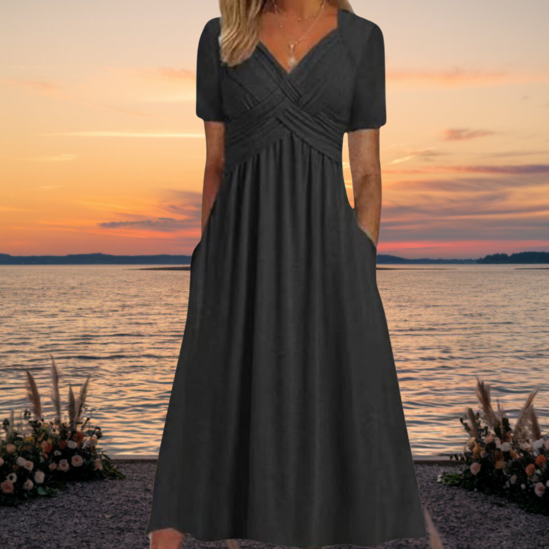 Robe Midi Femme Élégante - Camille