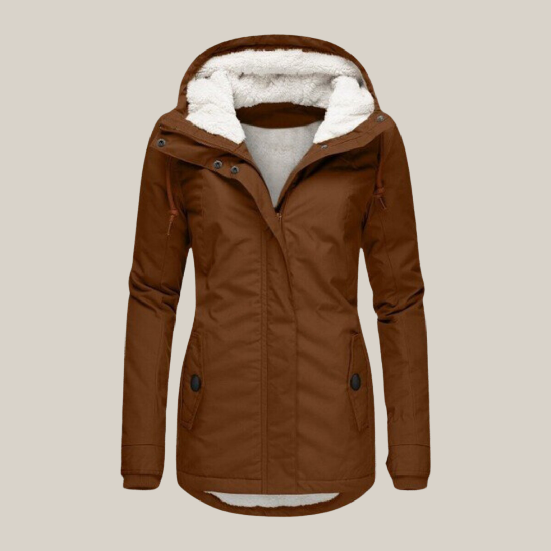 Camille - Parka Élégante Doublée Capuche