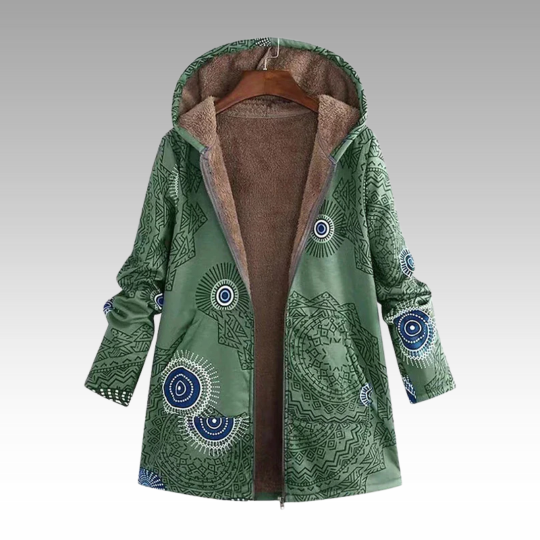 Aurélie - Manteau Chic Bohème Capuche
