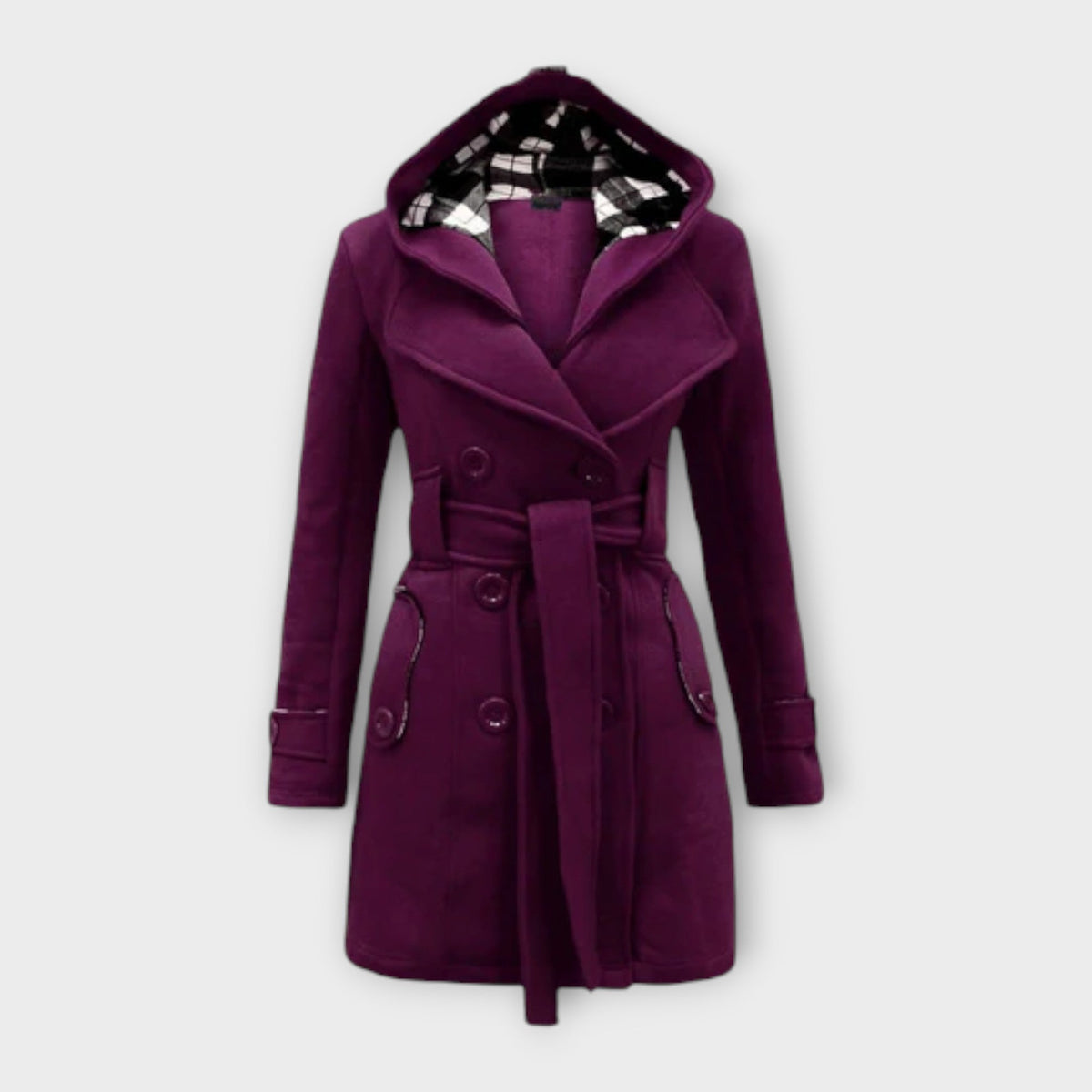 Priya | Manteau Élégant Chaud Ceinturé