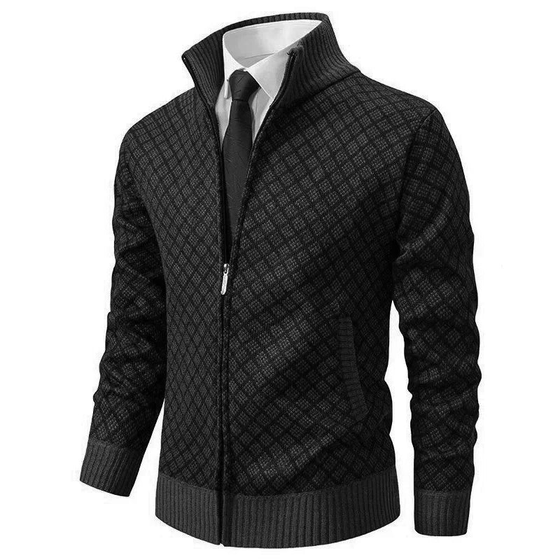 Patrick - Cardigan Raffiné Jacquard Zippé