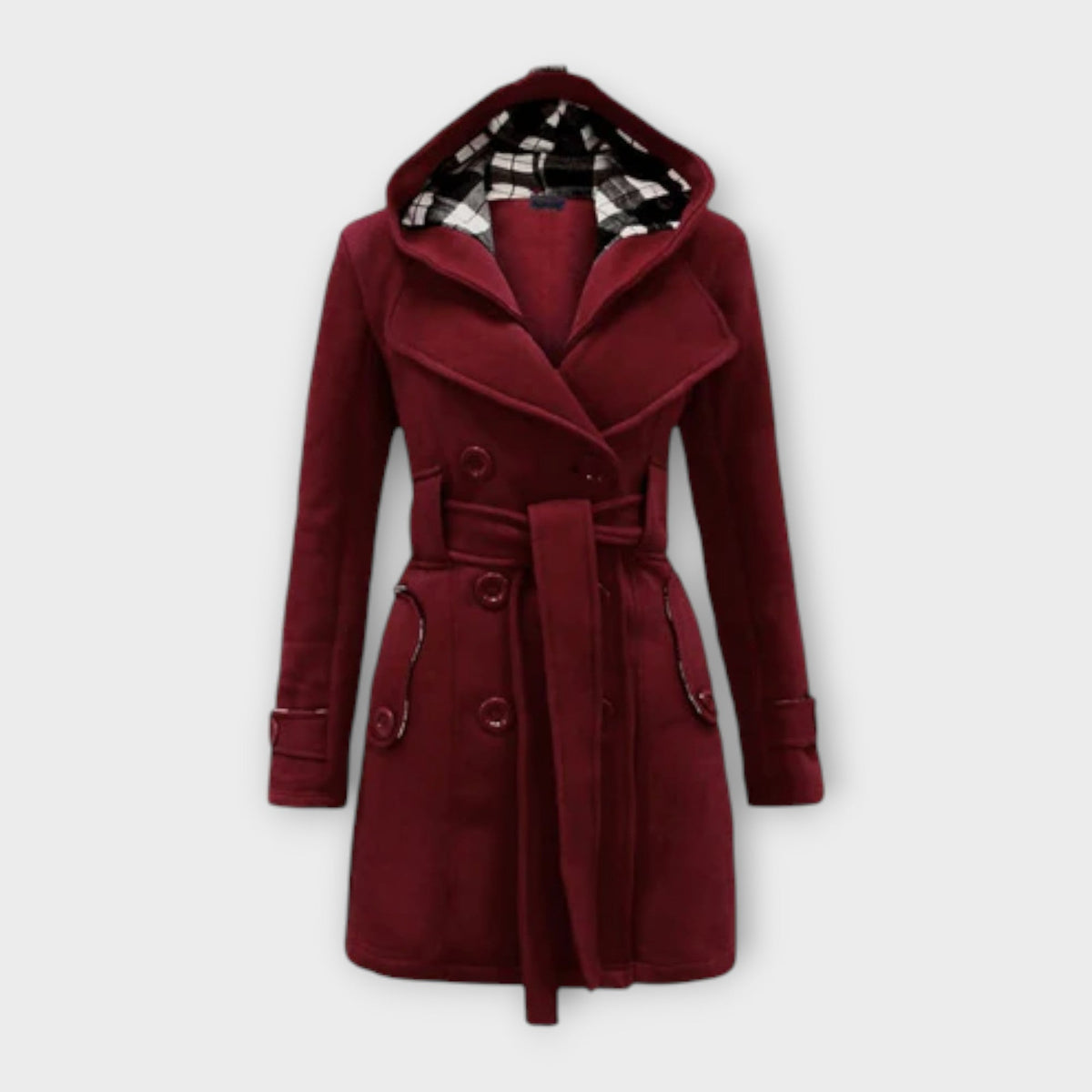 Priya | Manteau Élégant Chaud Ceinturé
