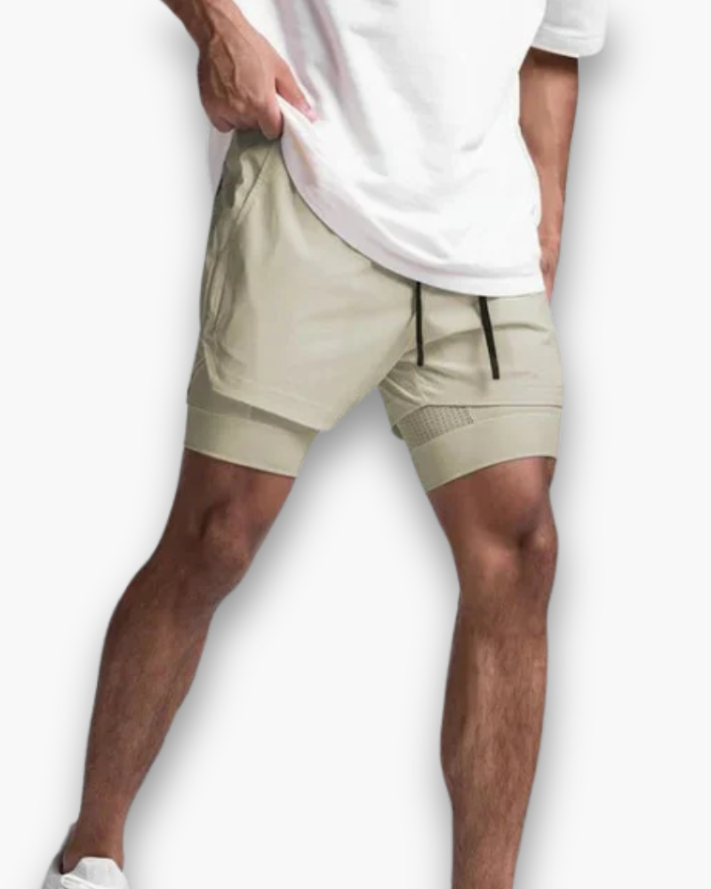 Shorts de fitness respirants pour hommes | Pantalon court flexible-2
