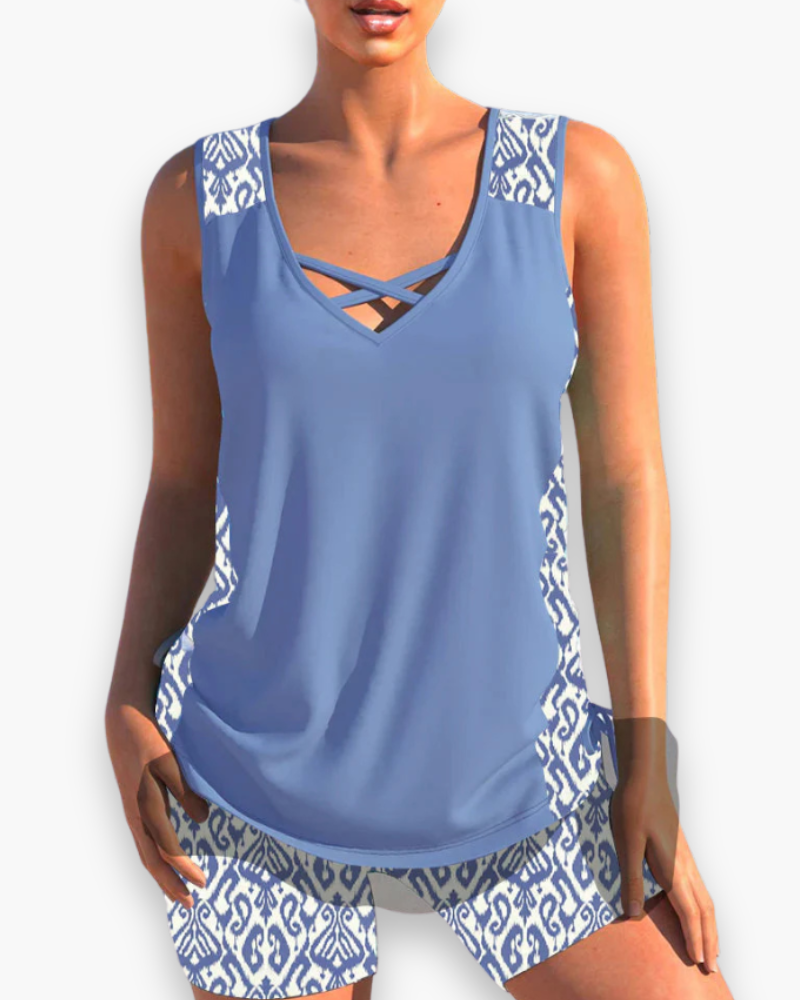 Tankini du nombril confortable des femmes | Élégant et à la mode-6