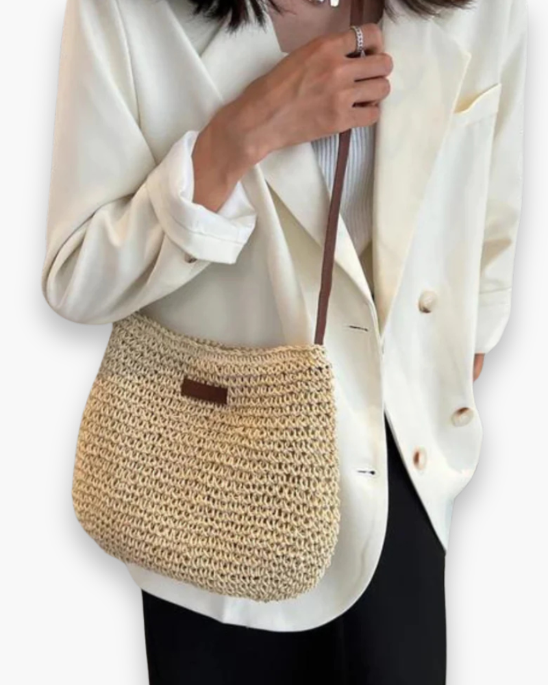 Sac à bandoulière élégant des femmes | Sac d'épaule tissé moderne 3