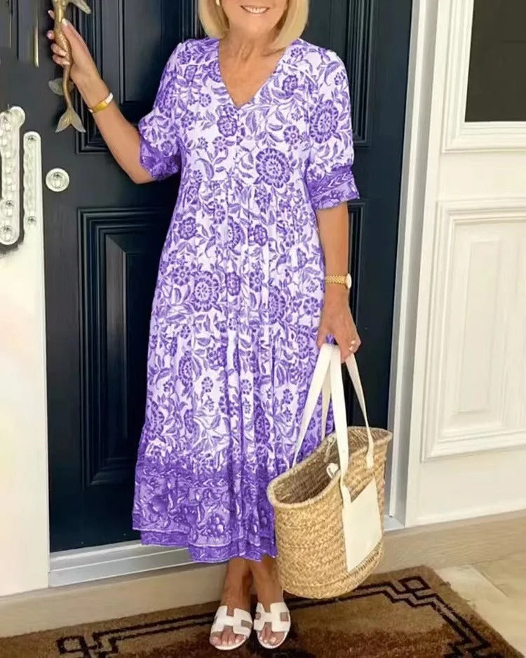 Christine - Robe Bohème Femme Fleurie