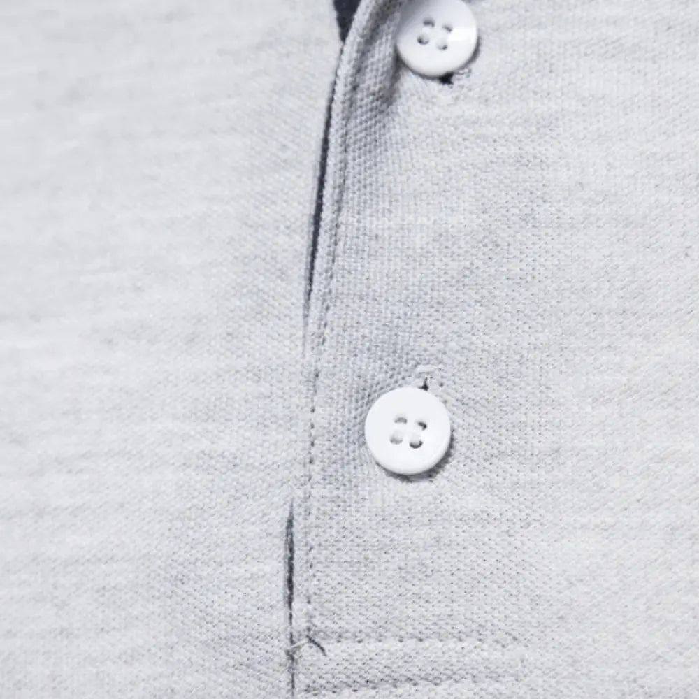 Hugo - Polo Manches Longues Col Contrasté Chic Homme
