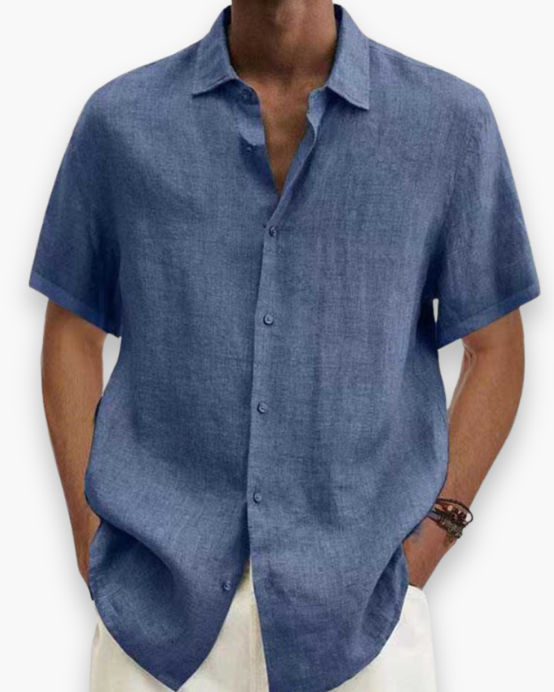 Chemise à manches courtes élégantes pour hommes | Chemise d'été confortable 3