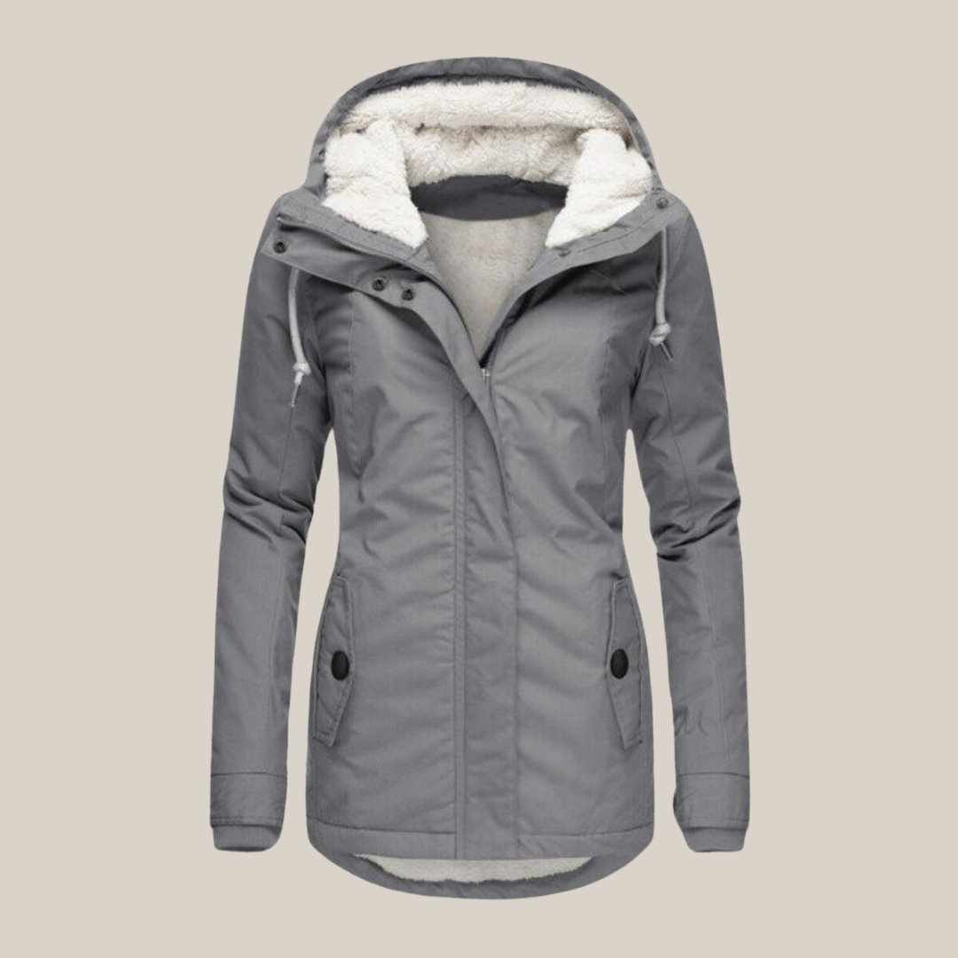 Camille - Parka Élégante Doublée Capuche