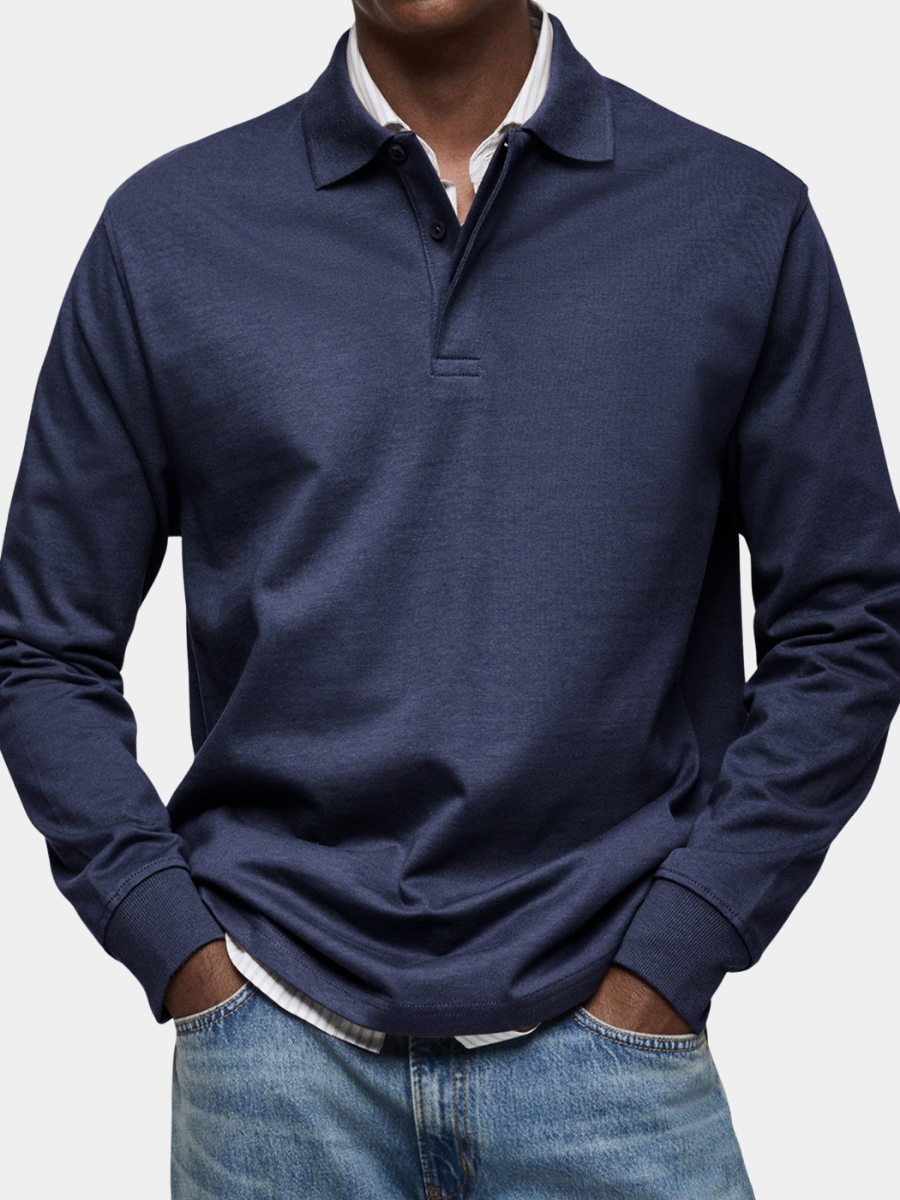 Armand – Polo homme à manches longues luxe