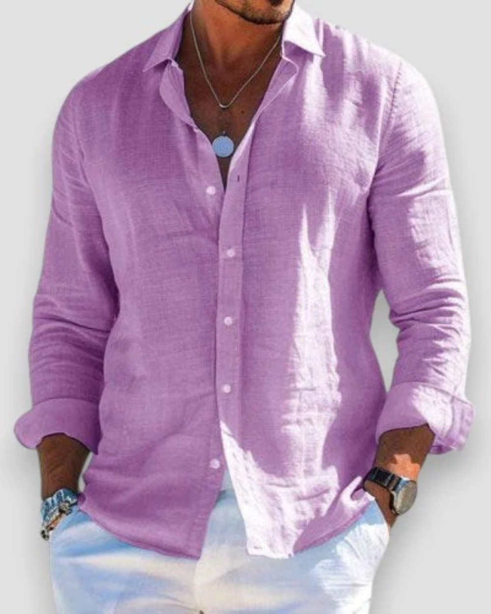Léo - Chemise Lin d’Été Légère