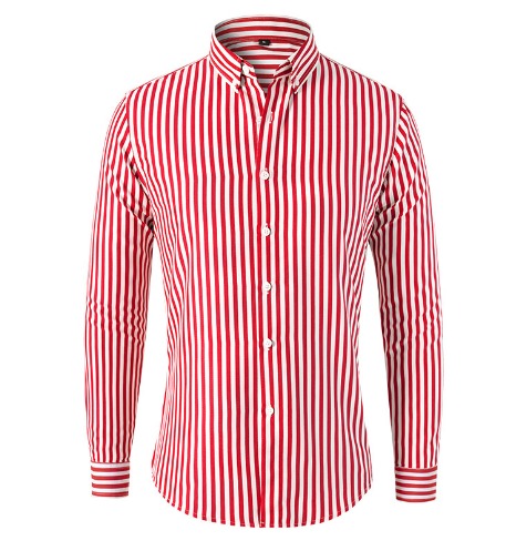 Rocco - Chemise Rayée Manches Longues Slim Fit Chic Homme
