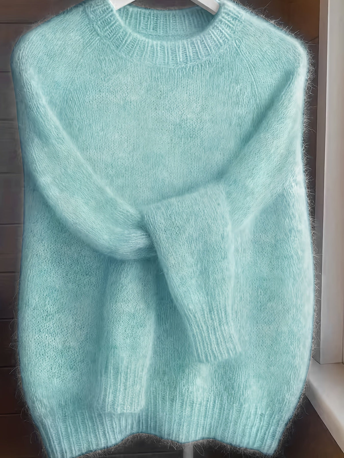 Émilie - Pull Raffiné Col Rond Oversize