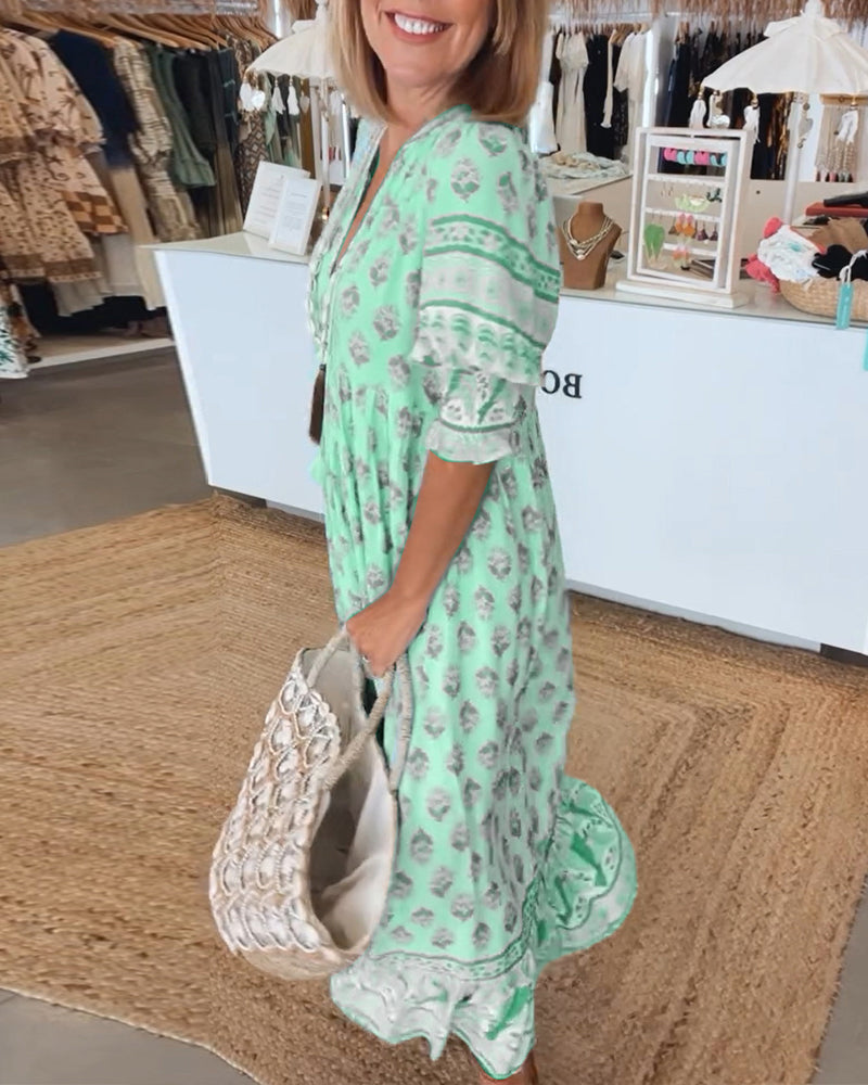 Robe Femme Bohème Imprimée - Sophie