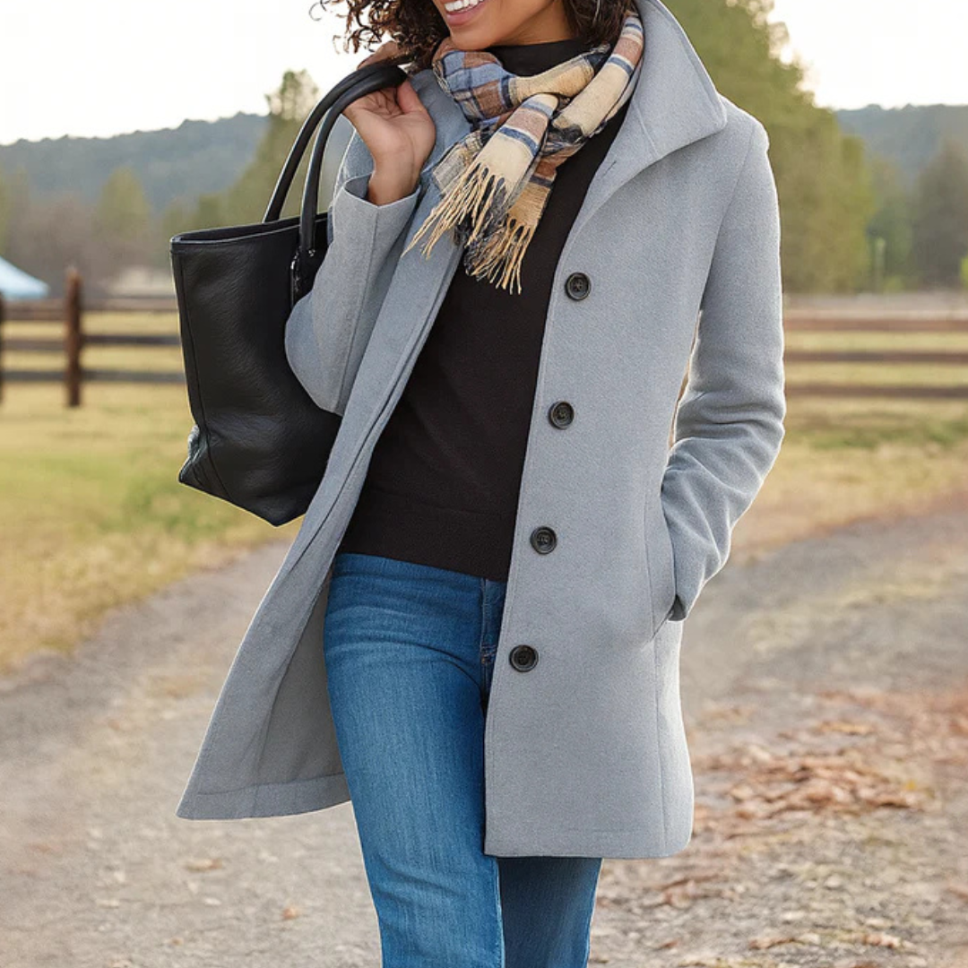 Estelle | Manteau Élégant Court Classique
