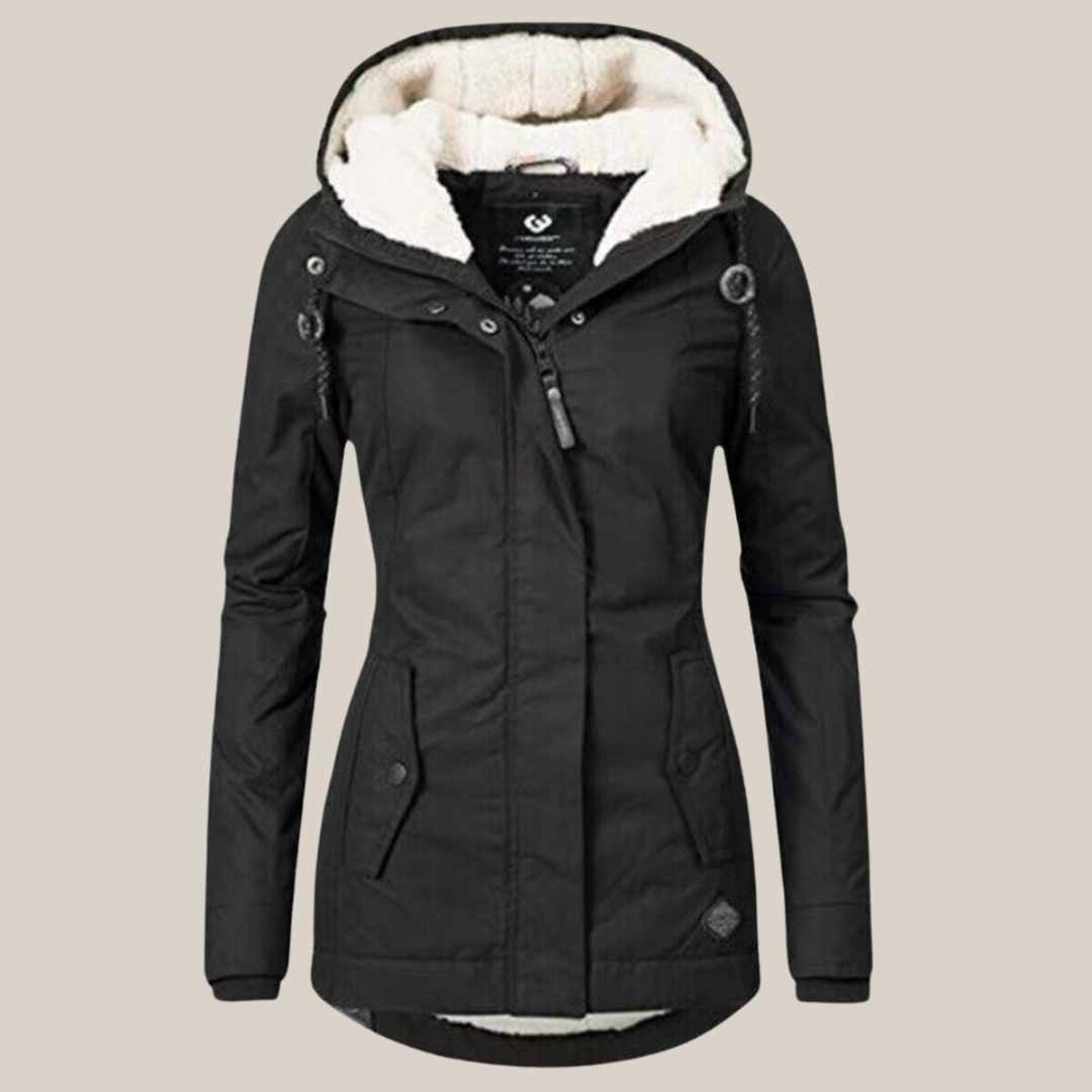 Camille - Parka Élégante Doublée Capuche